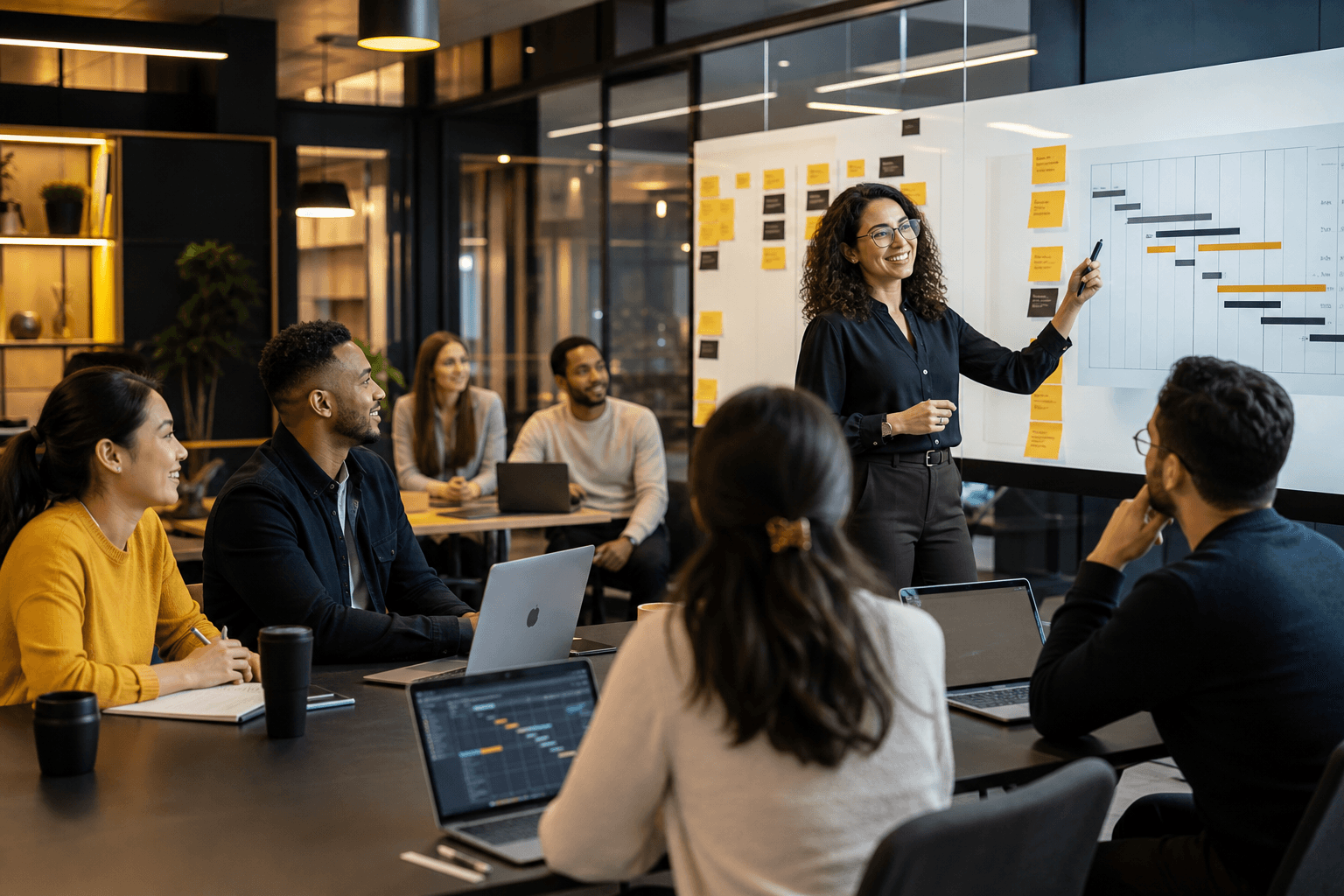 Professionals learning project management at MagnaPro Learn+